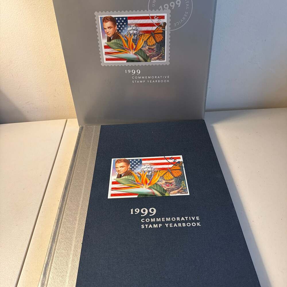 1999 USPS Hardcover Commemorative Stamp Yearbook & Stamps ~ Complete